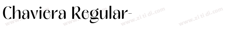 Chaviera Regular字体转换 Chaviera Regular字体转换